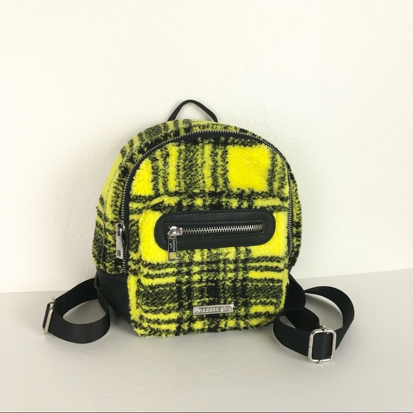 yellow plaid bag